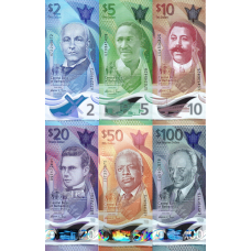 (384) ** PNew (PN80-PN85) - Barbados - 2-100 Dollars Year 2022 (6 Notes)